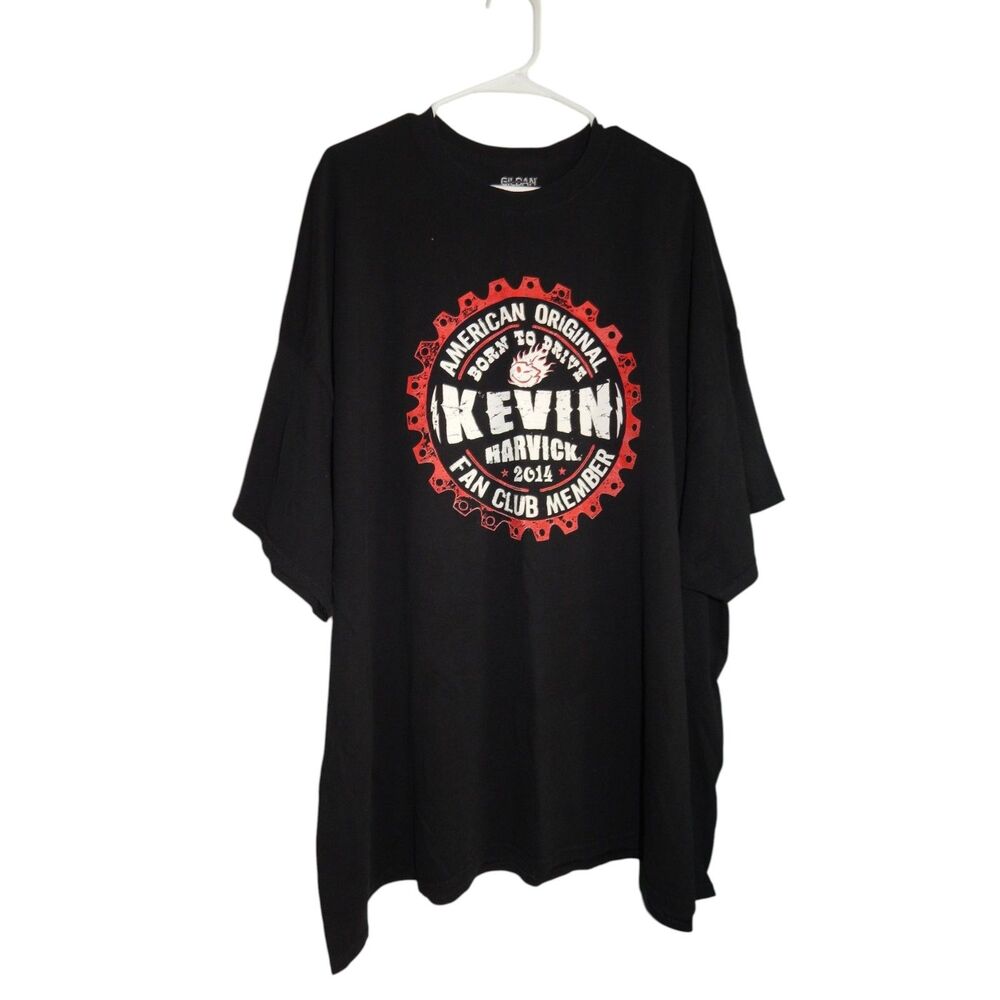 Kevin Harvick 2014 Fan Club Member T-Shirt XL Black NASCAR Gildan DryBlend Tee